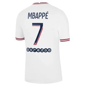 Camisola Paris Saint Germain PSG Fourth Kylian Mbappé 7 Equipamento Principal 2021 2022