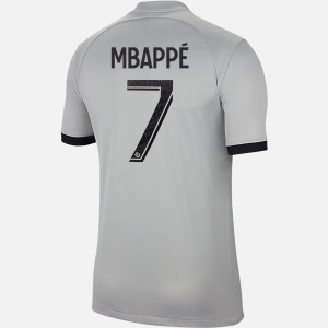 Camisola Paris Saint Germain PSG Kylian Mbappé 7 Equipamento Alternativa 2022 2023